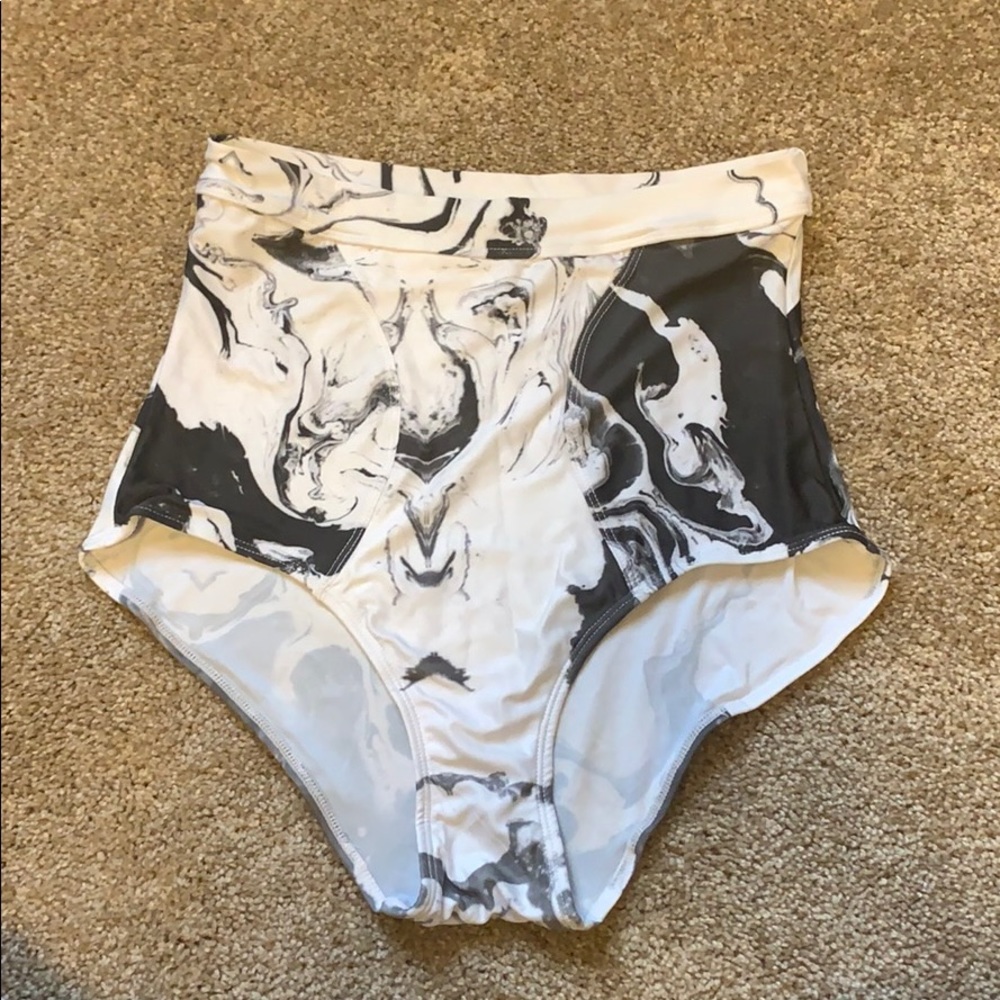 N.L.P. Trident High Waisted Marble Bikini Bottoms - Picture 10 of 10